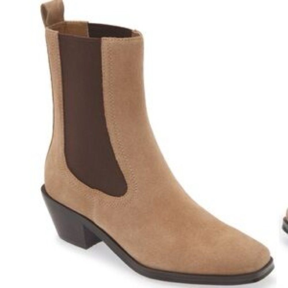 Nordstrom Camel and Brown Ankle Booties